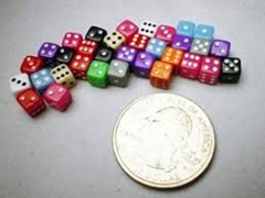 30 - 5mm Dice Opaque Assorted